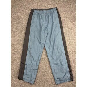 Nike Track Pants Womens Small Blue Black Wind Athletic Lined Elastic Waist